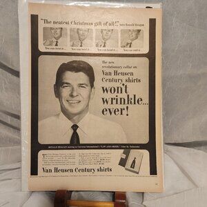 Van Heusen Century Shirts - Ronald Reagan Advertisement - 1953